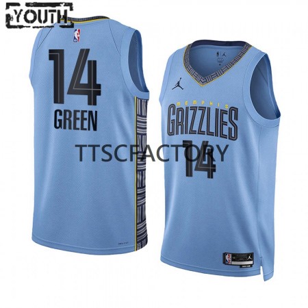 Canotte Bambino Memphis Grizzlies Danny Green 14 Jordan 2022-23 Statement Edition Blu Swingman